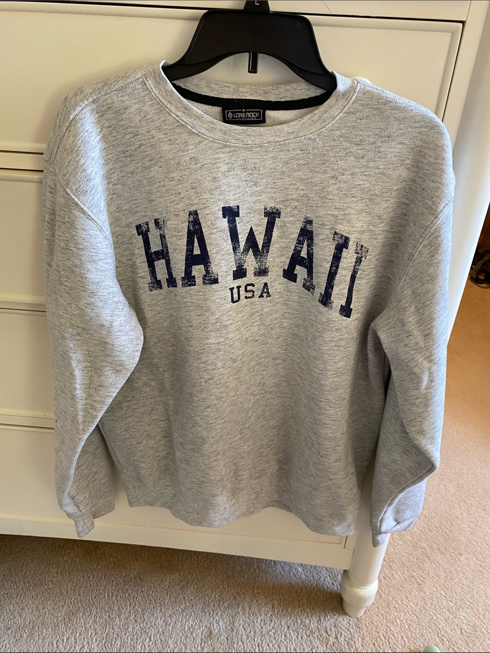 Grey 'Hawaii USA' Crewneck Sweatshirt